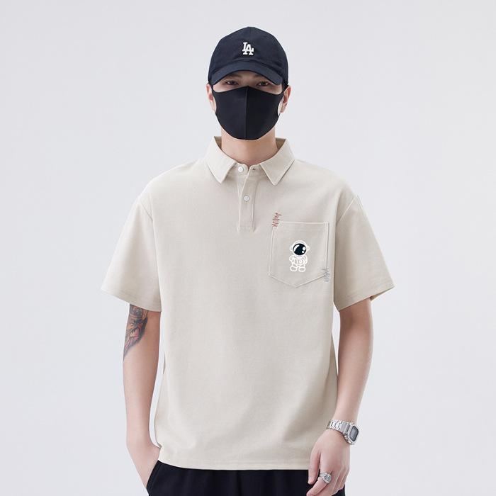 New Summer T-shirt Loose Lapel Short-sleeved POLO Shirt T-shirt