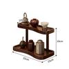 Mini Durable Desktop Storage Rack Bamboo Storable Cup Holder Multipurpose Tableware Shelf Storage Shelf