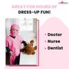 years Dress Up America 874P Doctor Pretend Play Outfit (Small 4-6 (71-76cm waist, 99-115cm height)) - Children/Toddler/Kids Scrub's (Small)