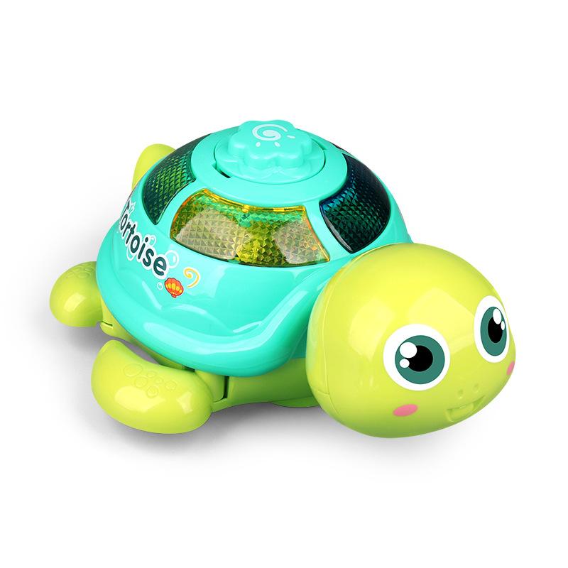 Electric Little Turtle Laying Eggs Music Light Crawling Cartoon Macey Turtle