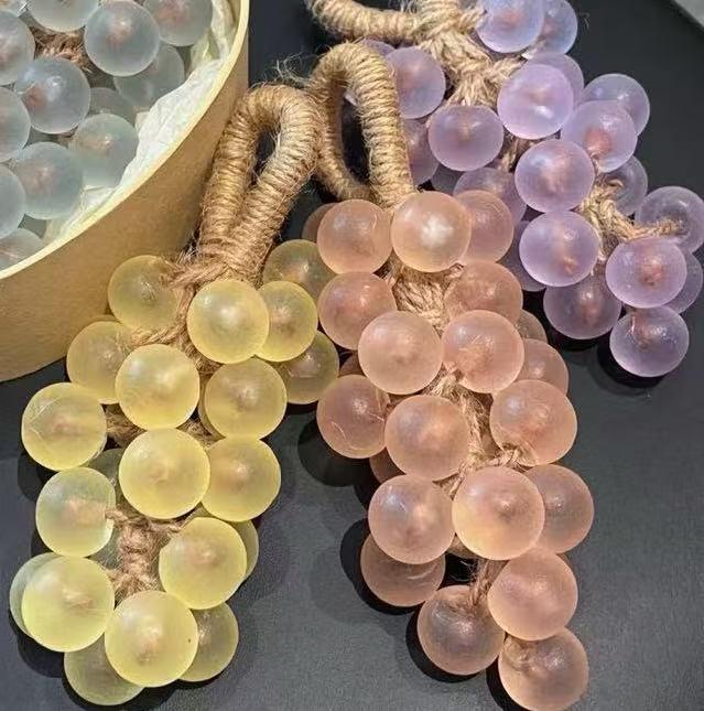 Crystal Grape Soap Cluster - Fun Birthday Gift and Decorative Bathroom Souvenir