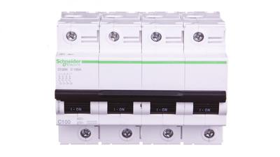 Leitungsschutzschalter 4P C 100A 10kA AC C120N A9N18374