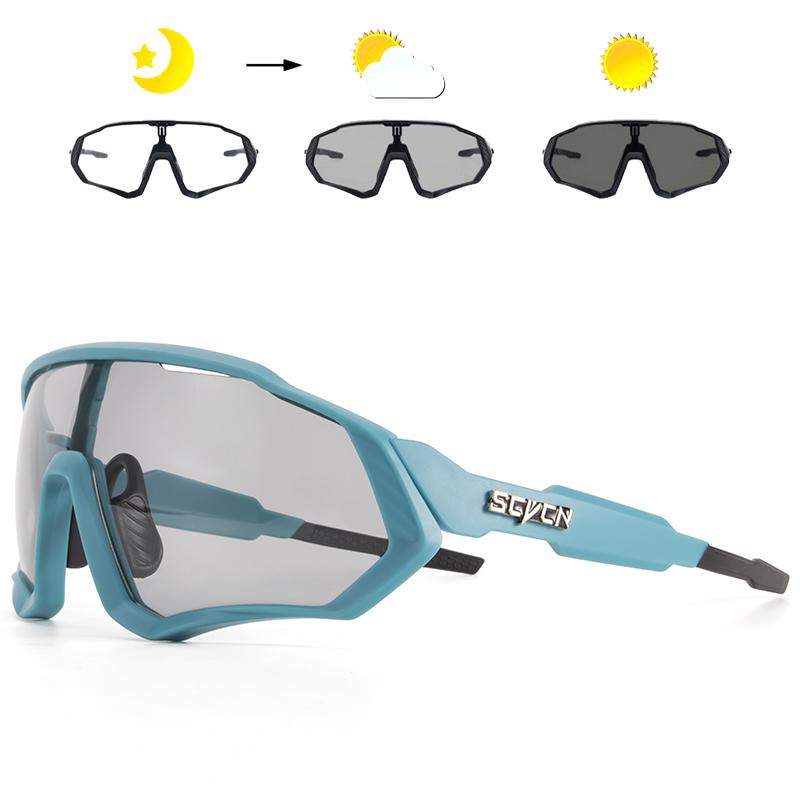 SCVCN Cycling Glasses UV400 Cycling Sunglasses Bicycle Eyewear Sports Men Women Outdoor Goggles MTB Glasses Sunglasses Eyepieces