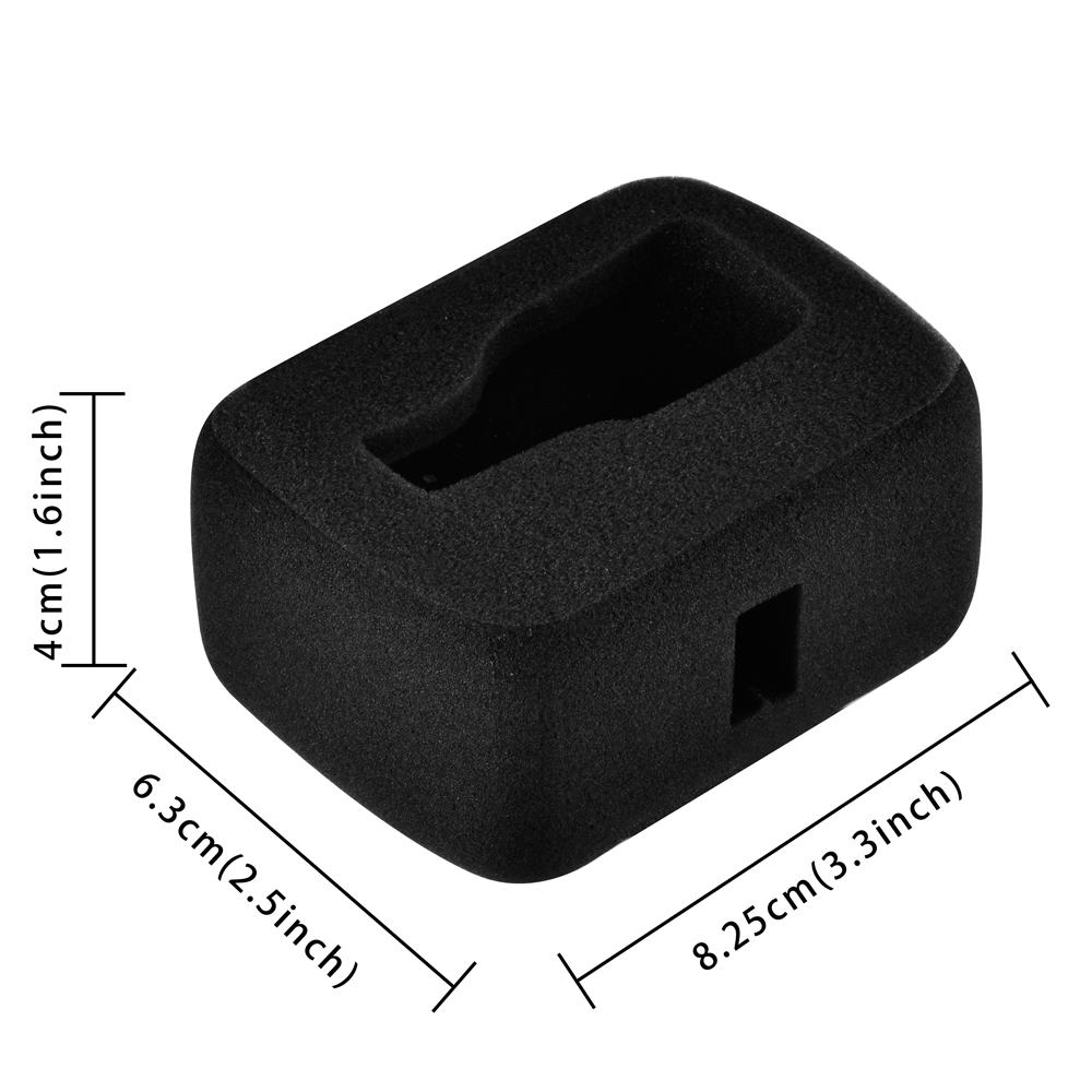 Windschutz für GoPro Hero 8 Black Windschutz Wind-Schaumabdeckung Windgeräuschreduzierung Winddichte Hülle für Go Pro 8 Kamera Zubehör