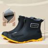 Couple Fashion Trend Outdoor Waterproof Anti Slip Wear Resistant Short Tube Rain Shoes