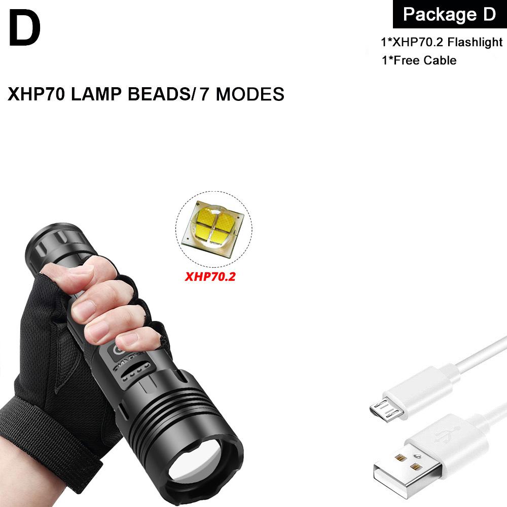 ZK20 Dropshipping USB Rechargeable XHP90 COB Powerful LED Flashlight Zoom Red Torch Light 18650 26650 Touch Switch Flashlights