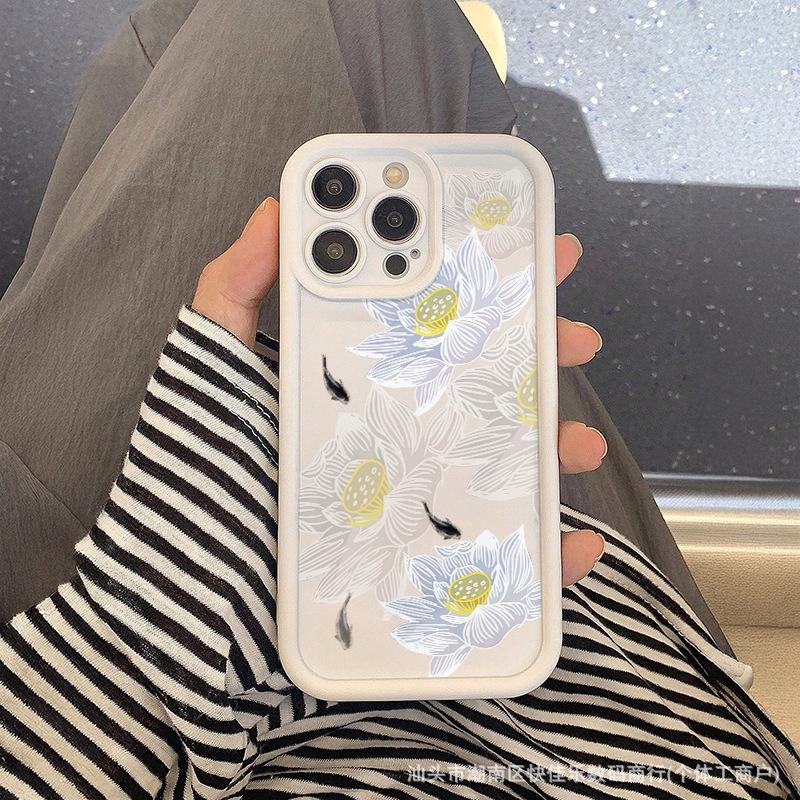 Applicable to iPhone13/14 Apple 15ProMax niche flowers and plants 11/12 anti-drop 16plus all-inclusive mobile phone case