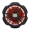 Outdoor Tent Fan Remote Control Hangable Fan with LED Light Battery Operated USB Rechargeable Fan