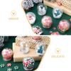 9Pcs Clear Round Candy Jar Snow Globe DIY Kit Plastic Spherical Bottle Craft Making Water Globe Holiday Winter Ornament Kit