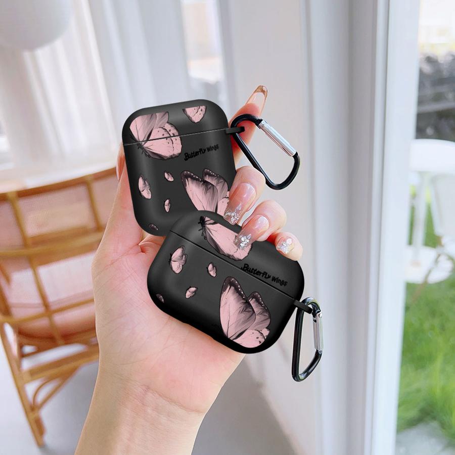 Case For Airpods Pro3 Pro 4 Pro2 2 1 3 Earphone Cases Cover Red Blue Butterfly