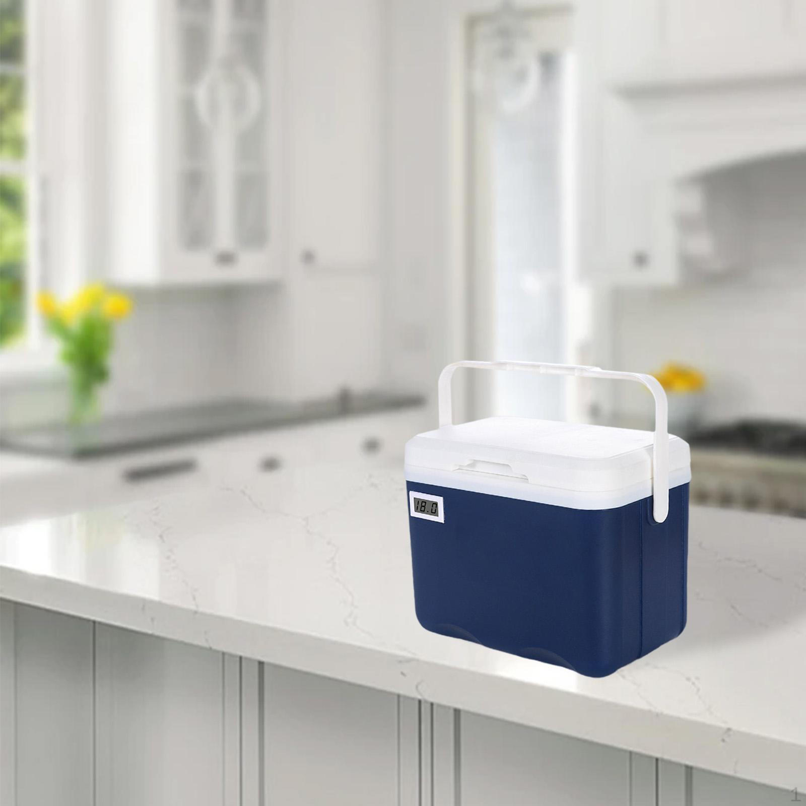 

Охладитель Контейнер Дисплей Температуры Перевозчик 6L Удержание льда Изолированный для Лодки темно-синий