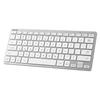 Buffalo Bluetooth5.0 Compatible Compact Keyboard PC/Windows/Mac/iPhone16 Compatible Remote Telework Home US Layout Silver BSKBB335SV