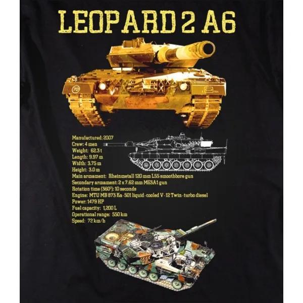 

Bundeswehr Leopard 2 A6 Main Battle Tank TShirt New 100 Cotton Short Sleeve ONeck T Shirt Casual Mens Top S