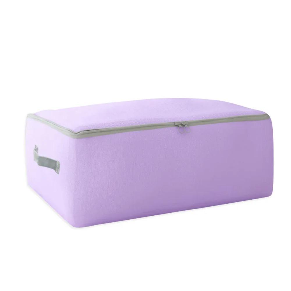 Closet Organizer Simple Pure Color Wrap Clutter Storage Bag Zip Lock Plastic Bag Luggage Organizer Oxford Quilt Storage Bag