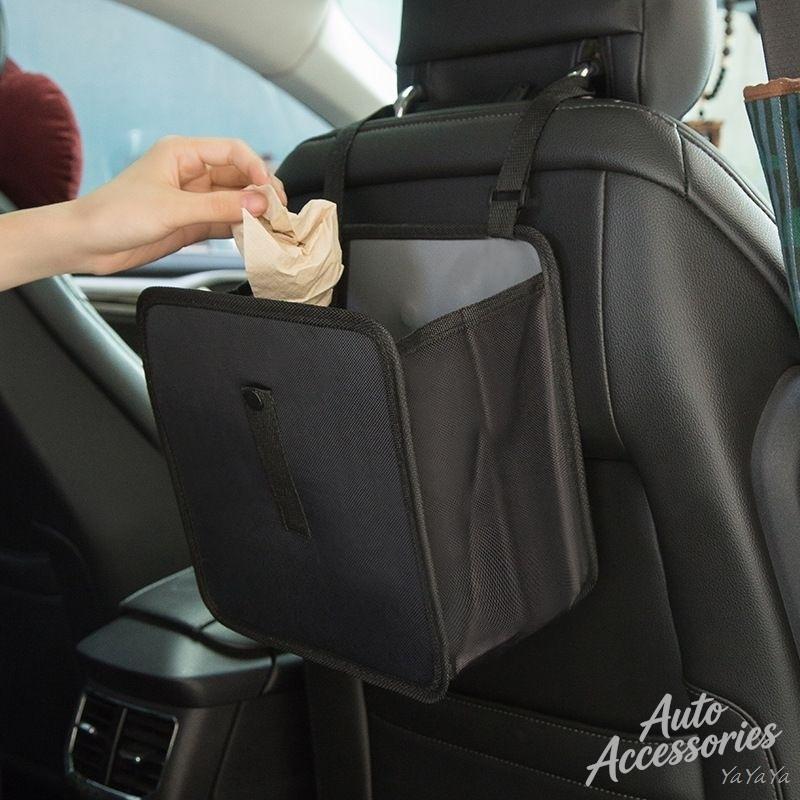 Portable Car Storage Box Foldable Hanging Trash Can Storage Case For BMW X1 X2 X3 X5 X6 X7 G30 G20 G32 G11 G12 F30 F34 Sticker