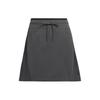 Seamless Skirt Solid Color Minimalist Brand Logo Quick-Dry Sports A-Line Casual Short Skirt Women Skirts Dark-Gray JE1440