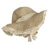 Korean Style Summer Wide Brim Hat For Women Lightweight Breathable Lace Sun Protection