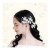 NEUROVEX 5pcs Flower Hair Pins U-Pin Set Bridal Wedding Hair Accessories Flower Tiara Resin Pearl Jewelry for Women Ceremony Graduation Recital