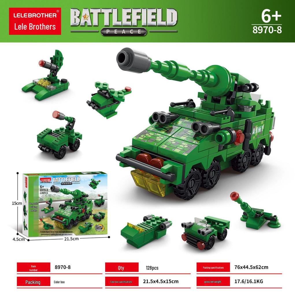 Military Mecha Aircraft Carrier & Space Rocket Building Blocks for Kids - Educational Assembly Toy