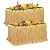 Vibrant Tropical Hawaiian Table Skirt, Easy-Hang & Reusable Decor for Party, Luau & Outdoor Events -  Summer Party Decor