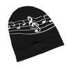 ZLIENSZUS Adult Music Beanie Hat - Flat Print Musical Notes Winter Suitable for Streetwear, Layering for &, Fall Outfits, Warm Stylish for Concerts, C