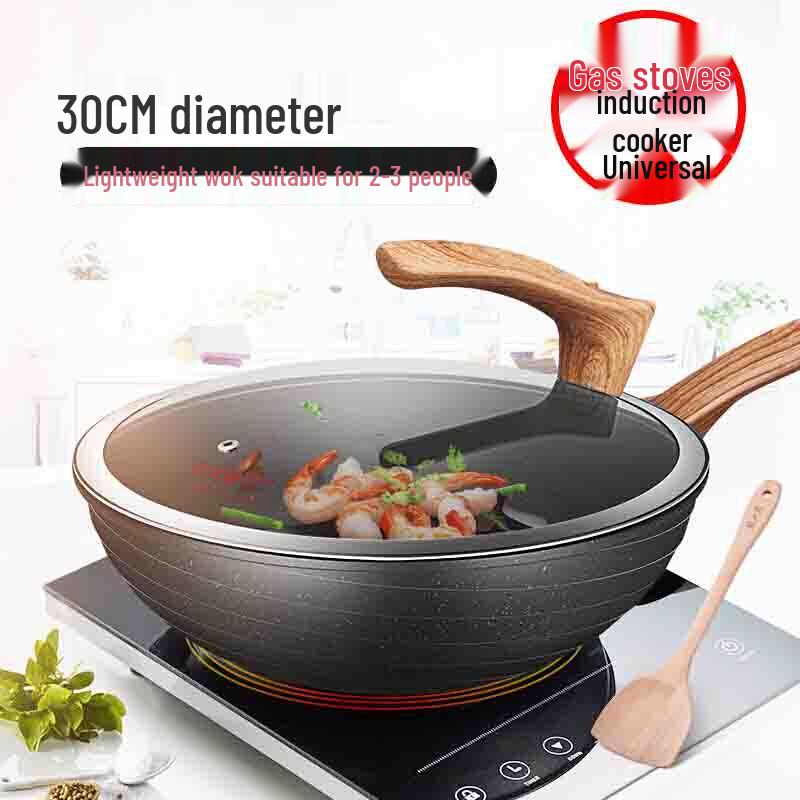COOKER KING 30cm Maifan Stone Non-Stick Wok