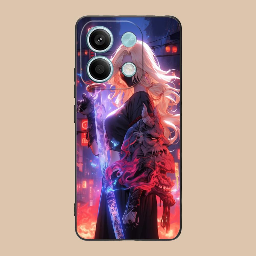 Anime Girl Mobile Phone Case for POCO M7 M6 M5 M4 M3 X7 X6 X5 X4 X3 Pro GT 5G Colorful Printing Cover Cover Smartphone
