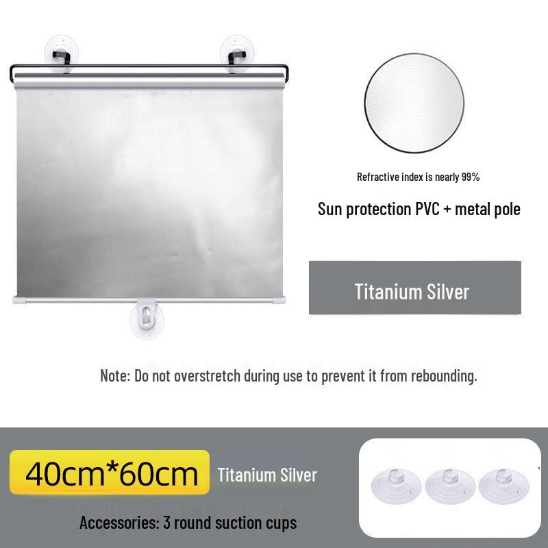 Automatic Car Sunshade: Retractable Windshield Sun Visor with Suction Cup for Heat Insulation