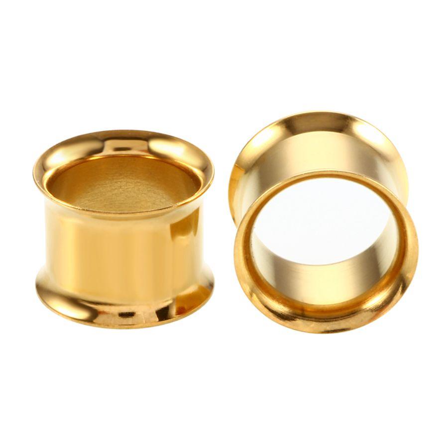 2 Stück/Los Stahl Ohrstecker und Tunnel Piercings Schraubbare Ohrring Dehner Ohrläppchen Messgeräte Körperpiercings Schmuck 2mm-20mm