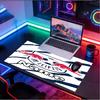 Custom Name Personalized RB Leipzig Pattern Mousepad, Laptop PC Desk Mat, Decorative Desk Mat for Home Keyboard Pad Gift