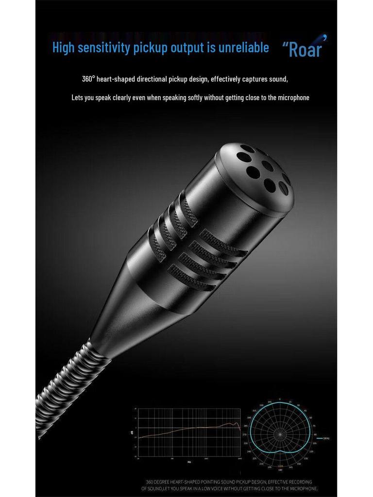 Xiangke OK-32 Wireless Dual Gooseneck Desktop Microphone for Live Broadcasts and Conferences
