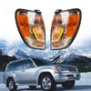 Front Bumper Corner Light Side Marker Turn Signal Lamp Assembly for Lexus LX470 1998-2007, ABS Parking Light Housing,No Bulb Included