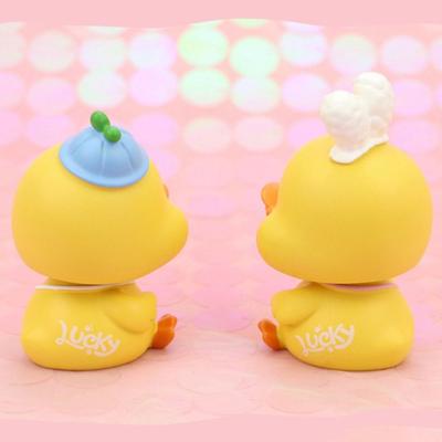 Yellow White Mini Duck Figurines Cute Cartoon DIY Duck Doll Resin Children's Toys