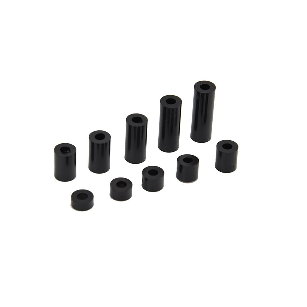 PENGLIN 100 Peças Arruela Espaçadora Redonda de Nylon para Parafusos M3, Espaçador Redondo de Nylon ABS