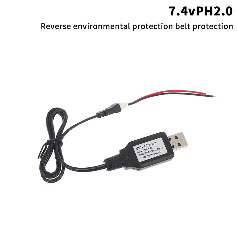 7.4V (3.7V X2) Usb Charger Cable Sm-4P Li-Ion Battery Electric Forward/Reverse Rc Toys Car Boat Usb Charger
