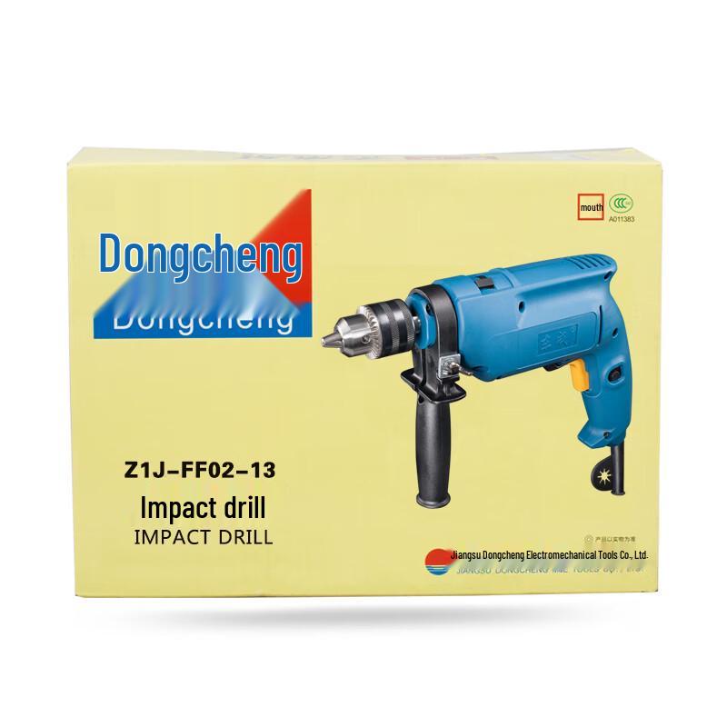 Dongcheng 13mm 500W Variable Speed Corded Impact Drill CN Plug (adapter Included)