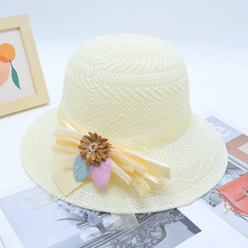 New Straw Hat Women's Outdoor Sunshade Sunscreen Hat Big Brim Trendy Vacation Beach Hat Breathable Cool Hat