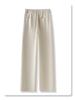 2025 Women's Khaki Wide-Leg Jeans: American Retro Casual for Spring & Autumn