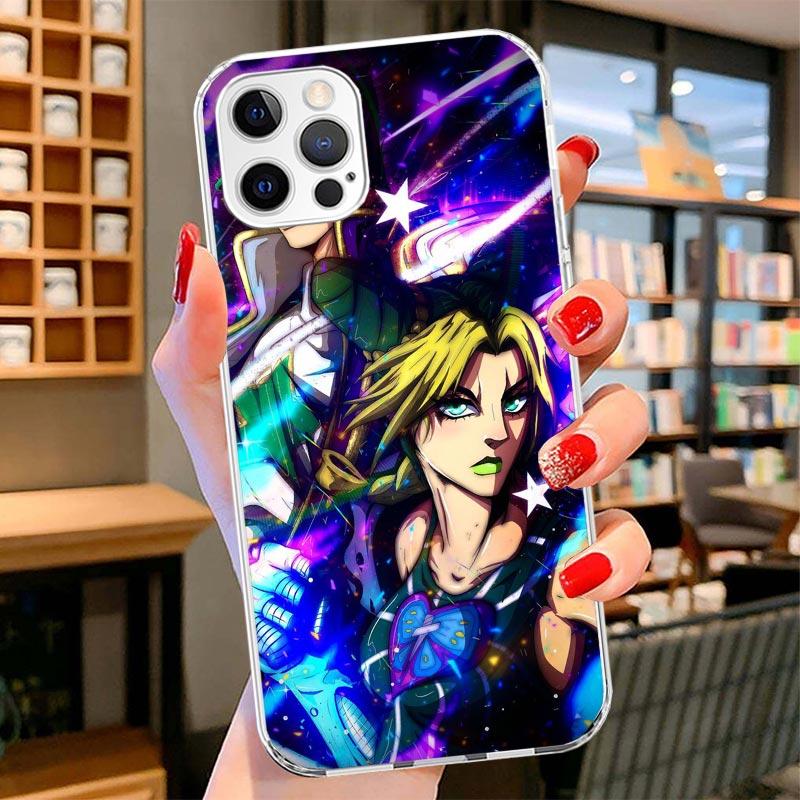 

JoJo Bizarre Adventure Jolyne Cujoh Cover Phone Case For iPhone 16 17 Air 15 14 Pro Max 16E Phone Case 13 Mini 12 11 7 SE 8 Prin iPhone 15