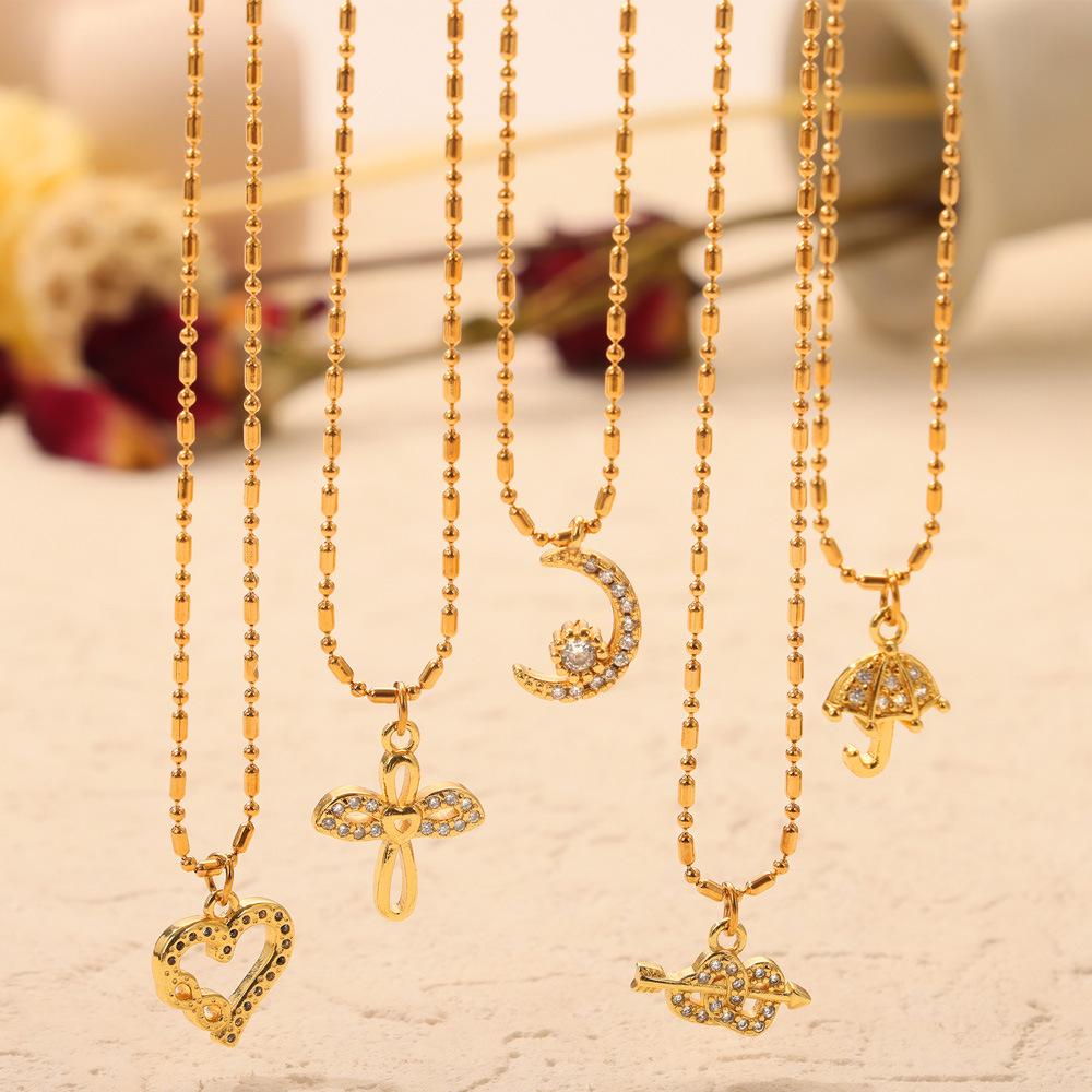 

Minimalist Luxury Gold-Plated Geometric Diamond Necklace for Women