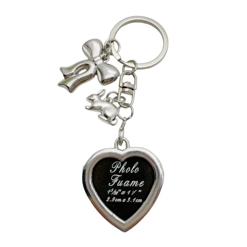 

Alloy Heart Bowknot Keychain Ornament Purses Pendant Keys Pendant Alloy Texture Suitable for Shopping and Travel Use 1