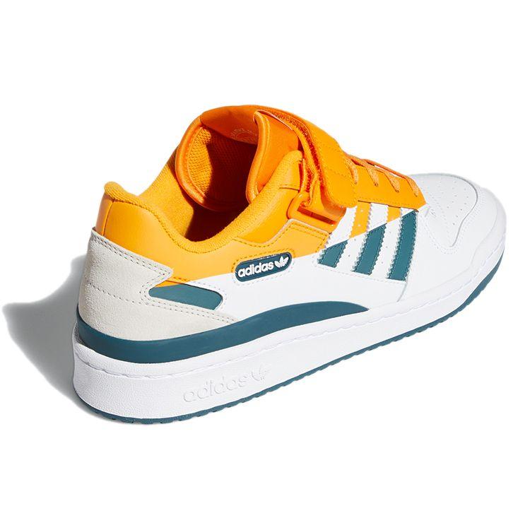Adidas Forum Low Premium Weiß Crew Orange Teal Herren Sneaker Wolkenweiß Wild-Teal FY4970