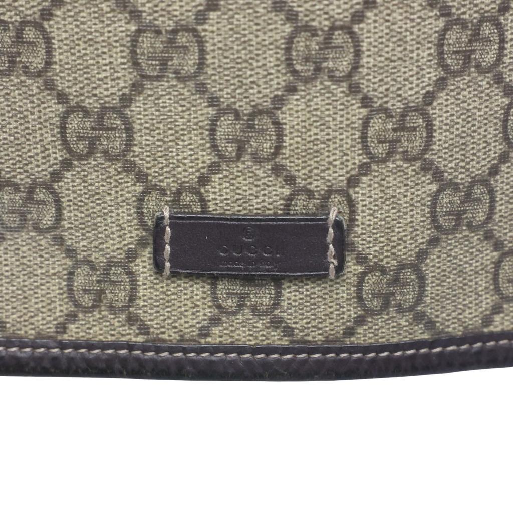 GUCCI GG plus GG Supreme Shoulder Bag GG Supreme Canvas Brown 201732 002122 Used