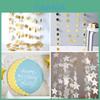 Adorável Faixa Decorativa Pendurada Eid Mubarak com Encantador Design de Estrela
