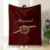 Arsenal Cannon Design Printed Flannel Blanket for Bedroom, Living Room, Sofa, and Nap