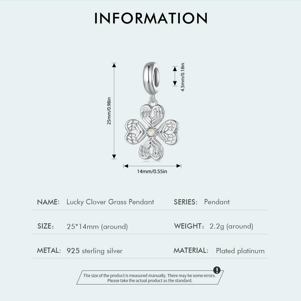 S925 Sterling Silver Lucky Four-leaf Clover Pendant Necklace Hollow Heart Leaf Neck Chain for Women Valentine's Day Gift