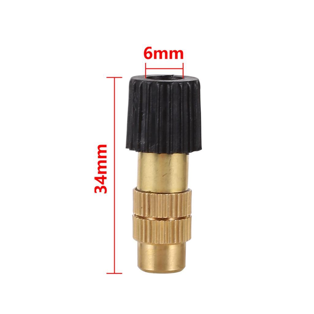Misting Cooling System Sprayer Nozzle Adjustable Brass Atomizing Nozzle Humidify Watering Landscape For Garden Patio Greenhouse