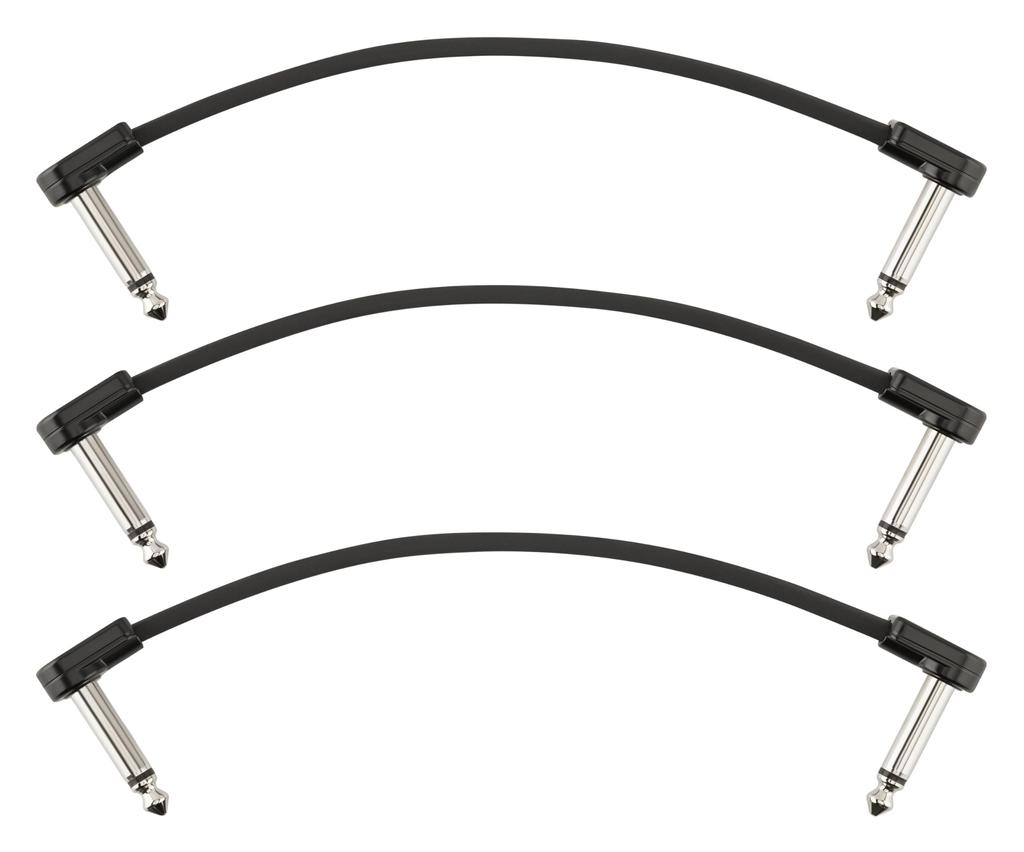 Fender Blockchain 6" Patch Cable 3-pack, AngleAngle, Fender [Set of 3 Patch Cables]