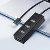 USB 3.0 High-Speed Multi-Port Hub with Vertical Extension for Laptops and Desktops.