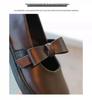 Girls' Black Leather Princess Shoes - British Style Autumn Collection